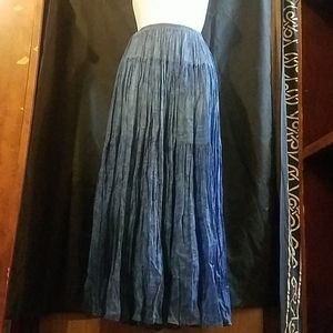 Long Maxi Blue Sheer Dress from Howard Wolf
